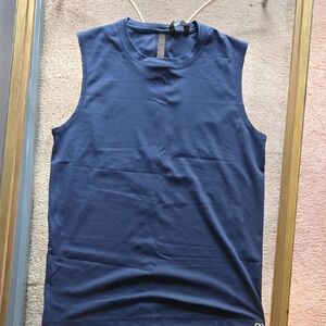 Strongbody Navy Blue Sleeveless Top